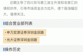 顶级游资金田路游资营业部一览