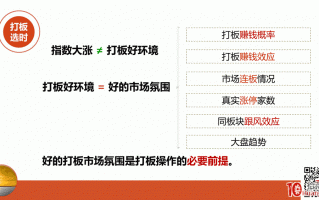 涨停板打板套利思维培训课（2）：打板战法如何选时与打板环境（图解）