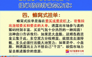 图解蜂窝式挂单的涨停板盘口打板技巧