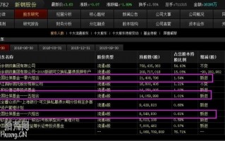 图解怎样狙击十大股东列表社保基金多仓持股的股票