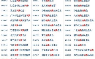 消费类基金有哪些