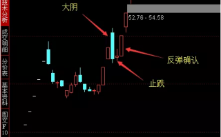 交易老手98：大阴战法之次阳止跌擒获涨停板（图解）