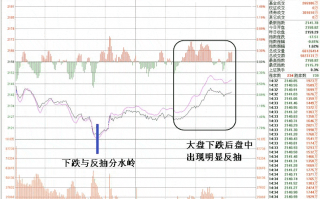 图解跟随大盘下跌或大盘反抽个股下跌的杀跌分时图