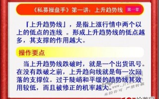 《私募操盘手》培训第一讲：上升趋势线（图解）