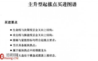 图解主升型起涨点买入技巧